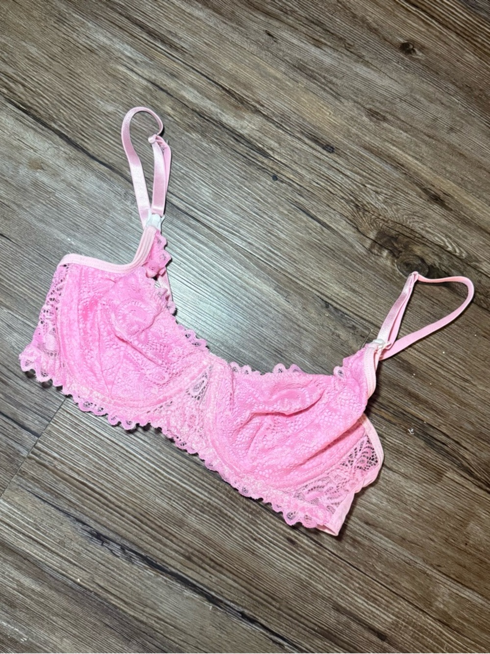 Pink Lace Underwire Bra - Women Intimates